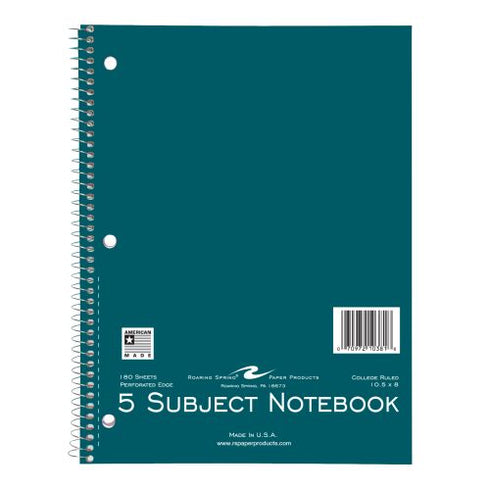 5 SUBJECT NOTEBOOK WB